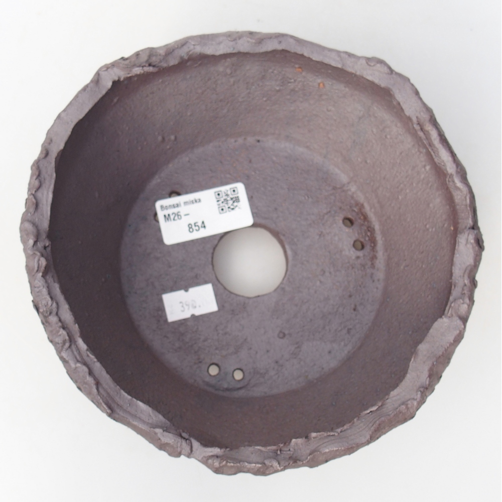 Kerámia bonsai tál 17 x 17 x 7,5 cm, fém színben