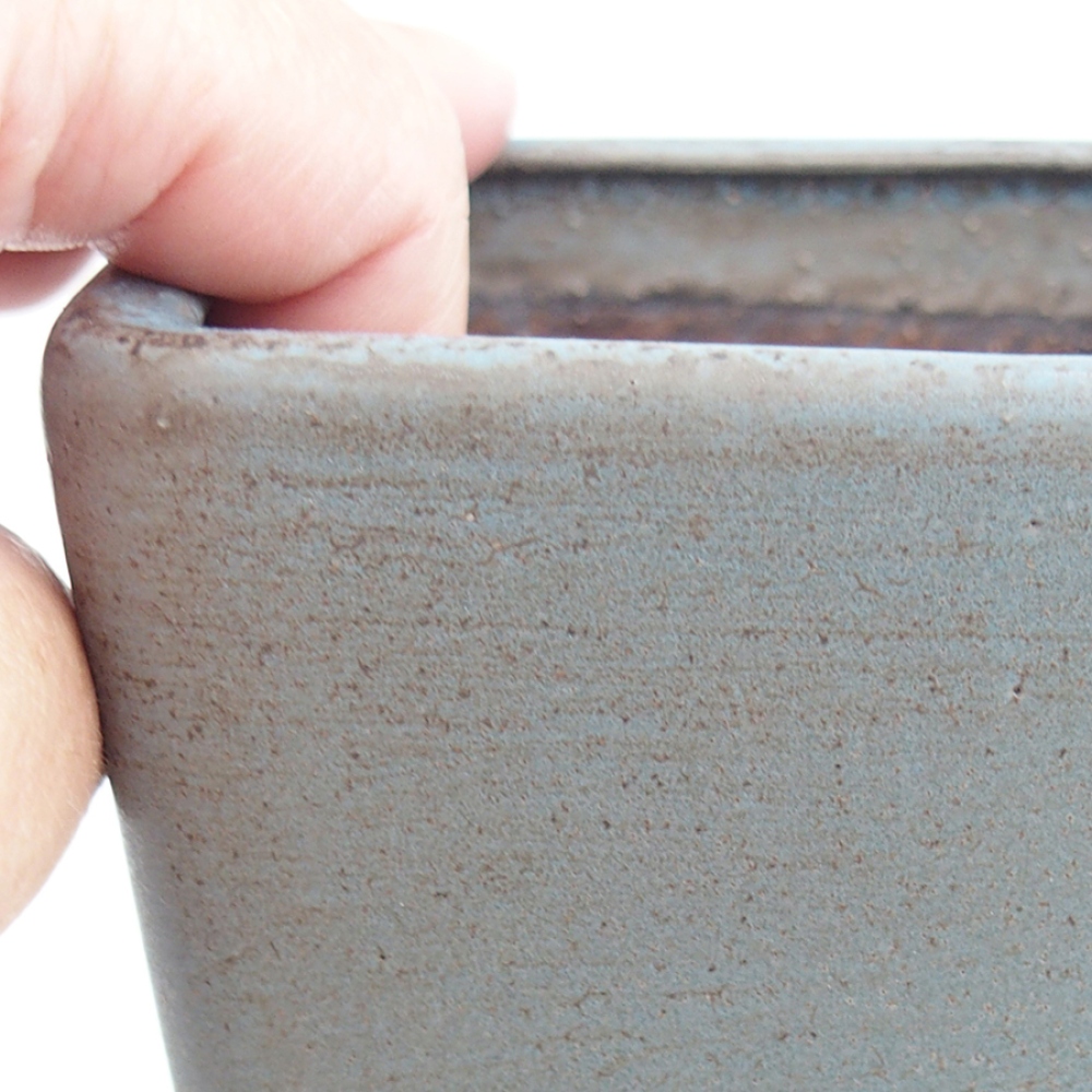 kerámia bonsai tál 10 x 10 x 12 cm, kék színben