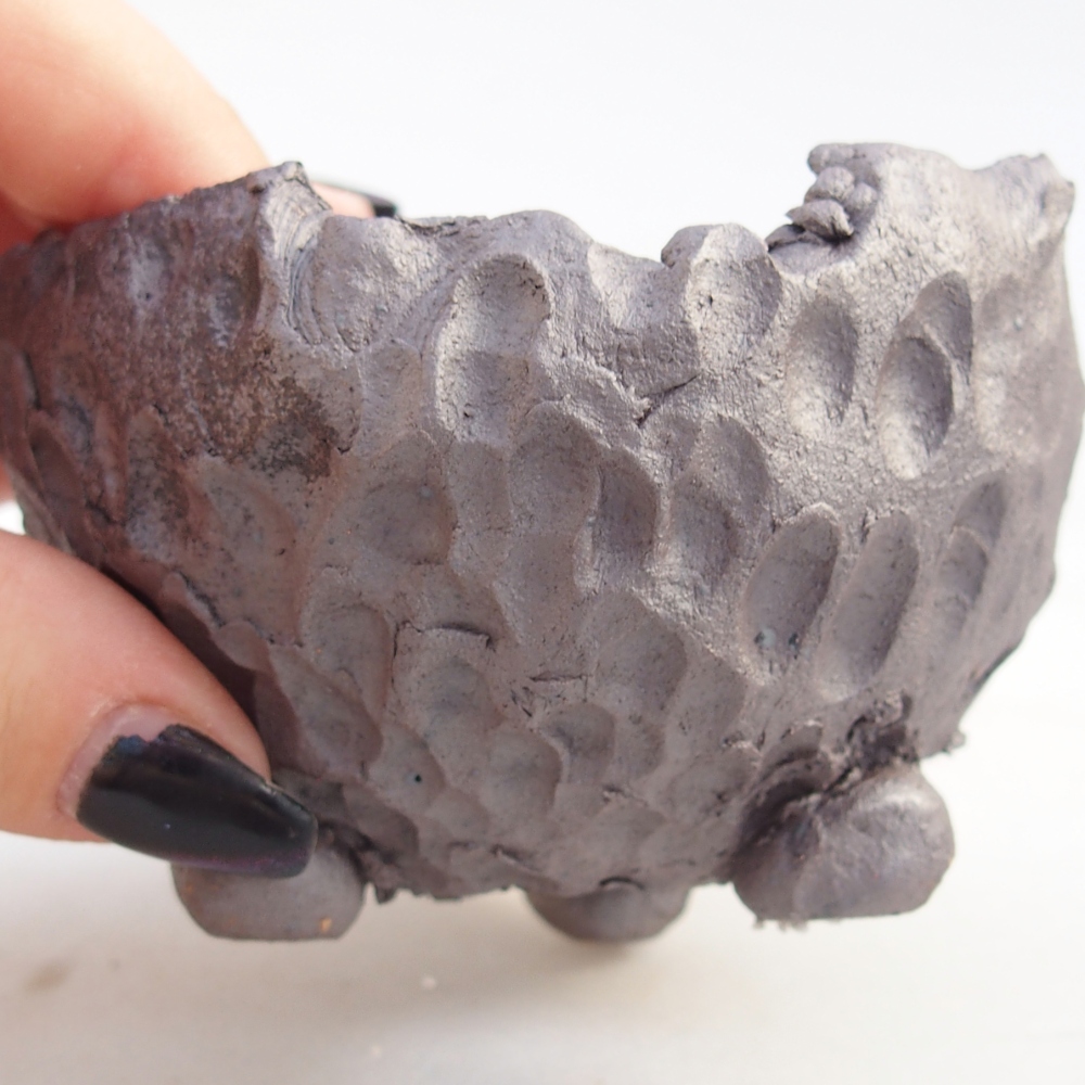 Kerámia kagyló 9 x 9 x 6,5 cm , fémes színű