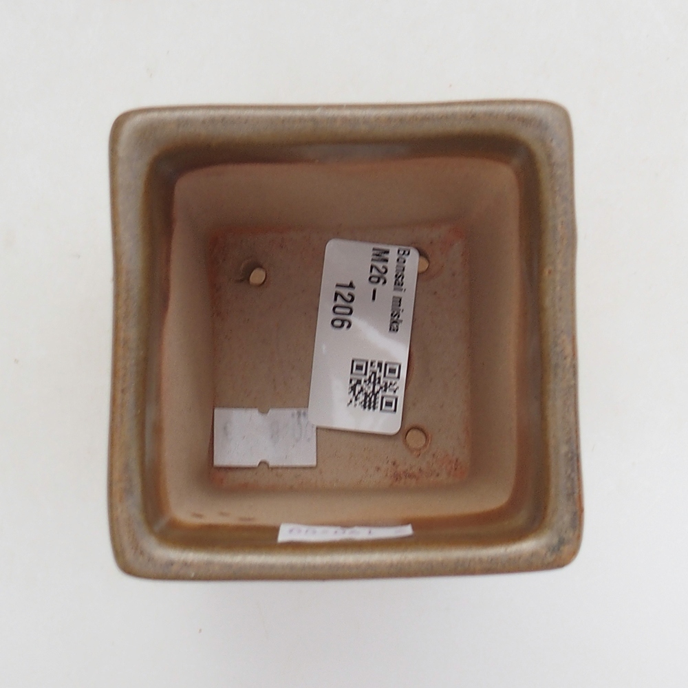 kerámia bonsai tál 7 x 7 x 9,5 cm, barna