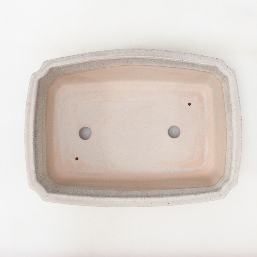 Bonsai tál H07 - 30 x 20,5 x 8 cm. - bézs színű