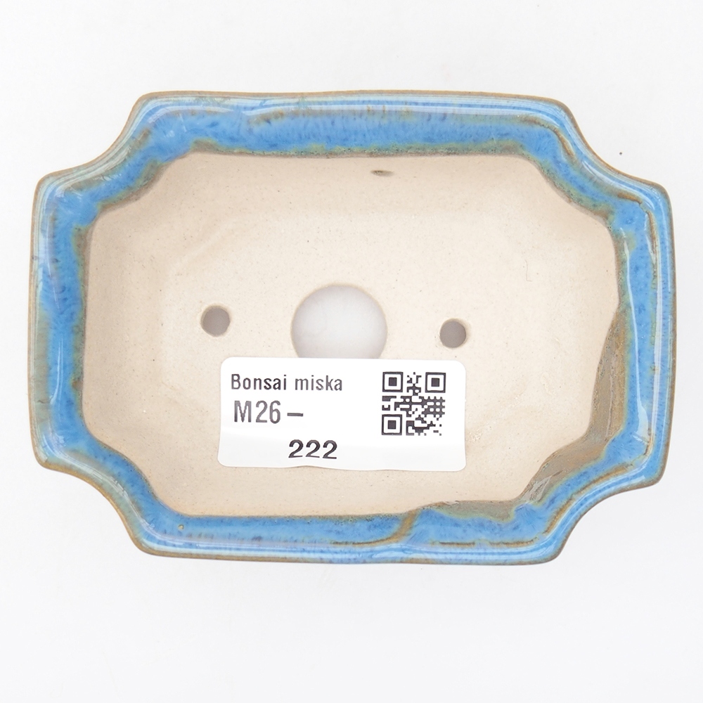 Mini bonsai tál 9 x 6,5 x 3,5 cm, kék színben