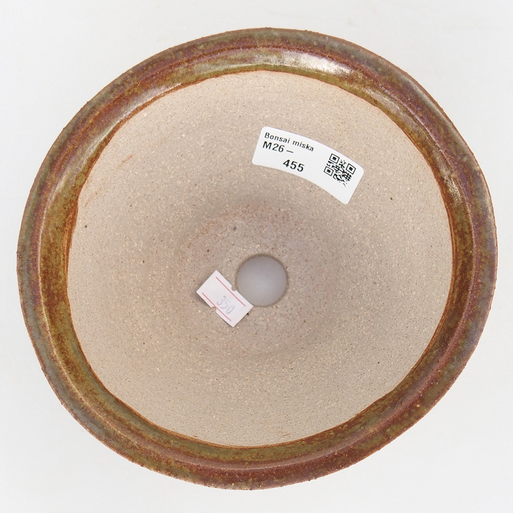kerámia bonsai tál 15 x 15 x 9 cm, barna