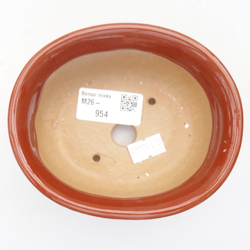 kerámia bonsai tál 12 x 10 x 5,5 cm, barna