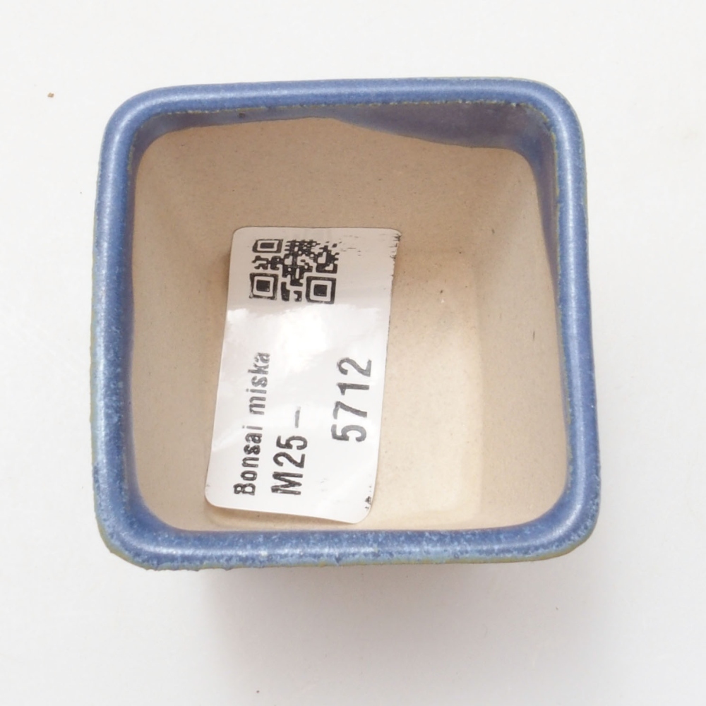 Mini bonsai tál 4,5 x 4,5 x 4,5 cm, kék színben