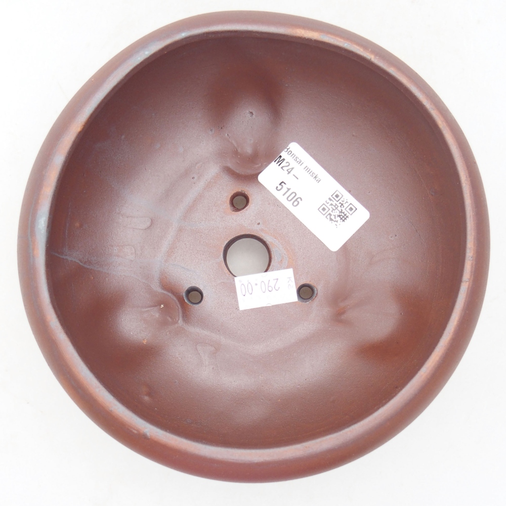 Kerámia bonsai tál 14 x 14 x 6,5 cm, fém színben