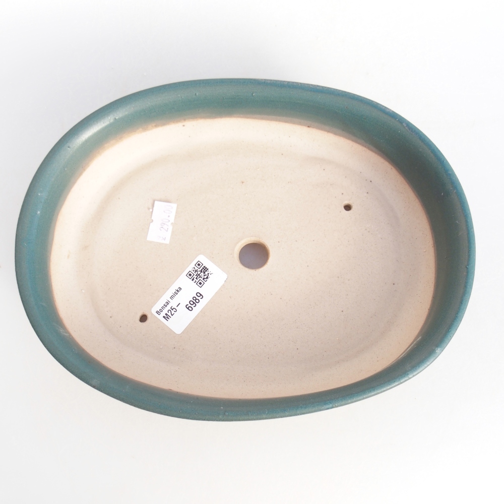 kerámia bonsai tál 22 x 17 x 5 cm, kék színben