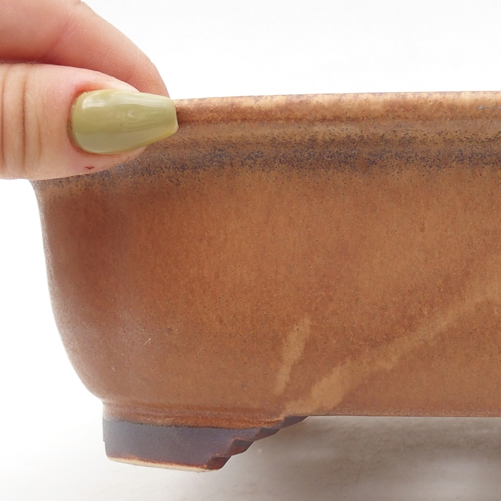 kerámia bonsai tál 20 x 16,5 x 6,5 cm, rózsaszínű