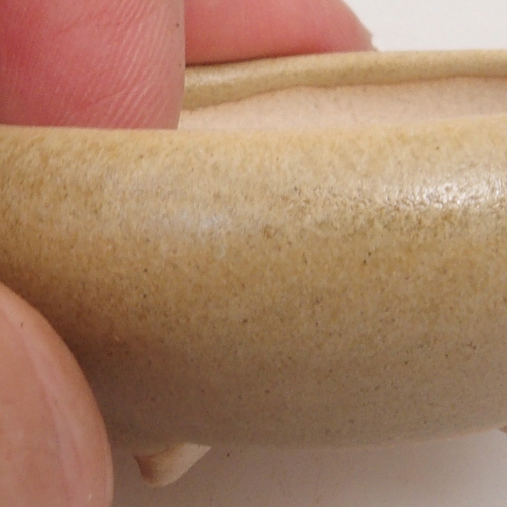 Mini bonsai tál 5 x 5 x 2 cm, barna