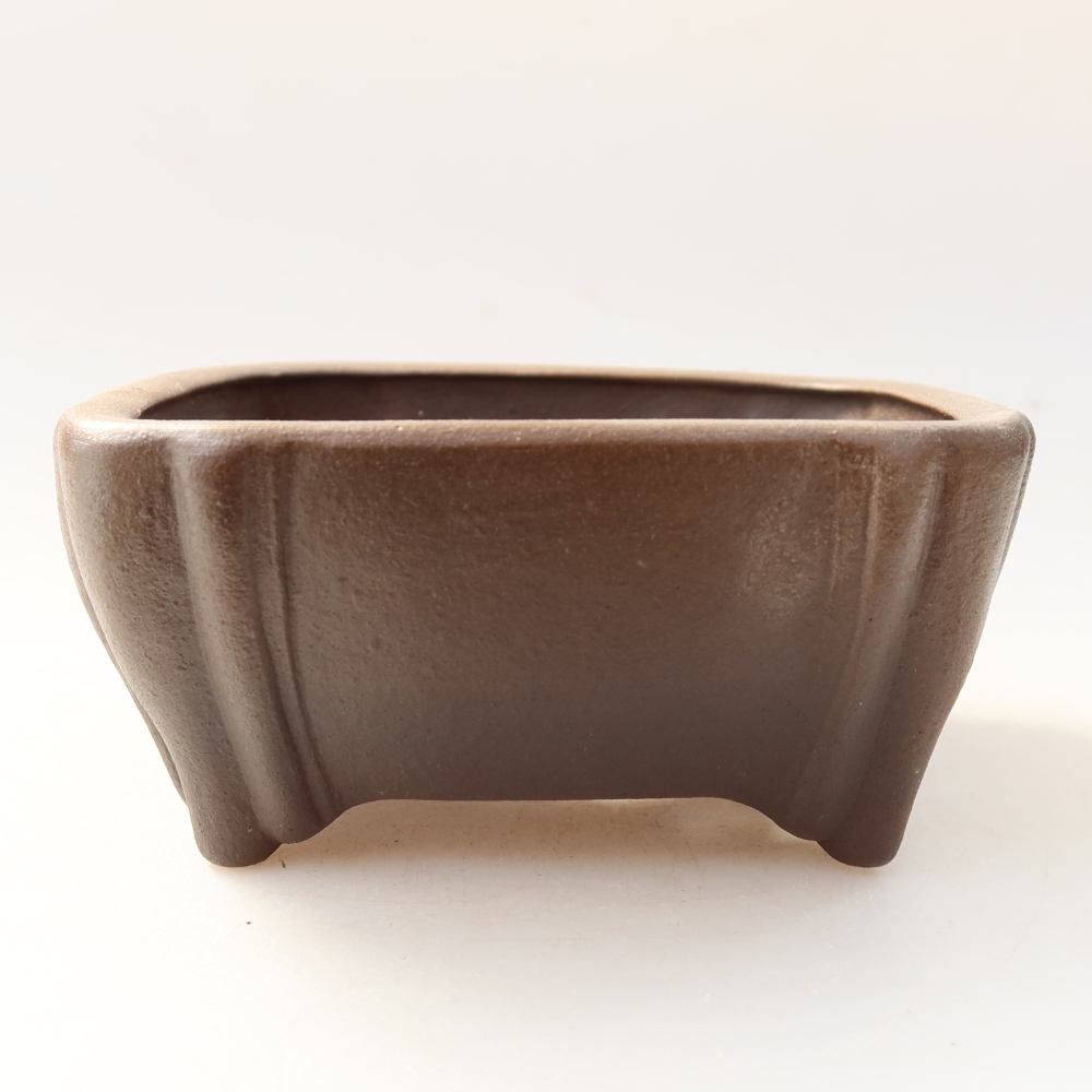 kerámia bonsai tál 10 x 10 x 5 cm, barna