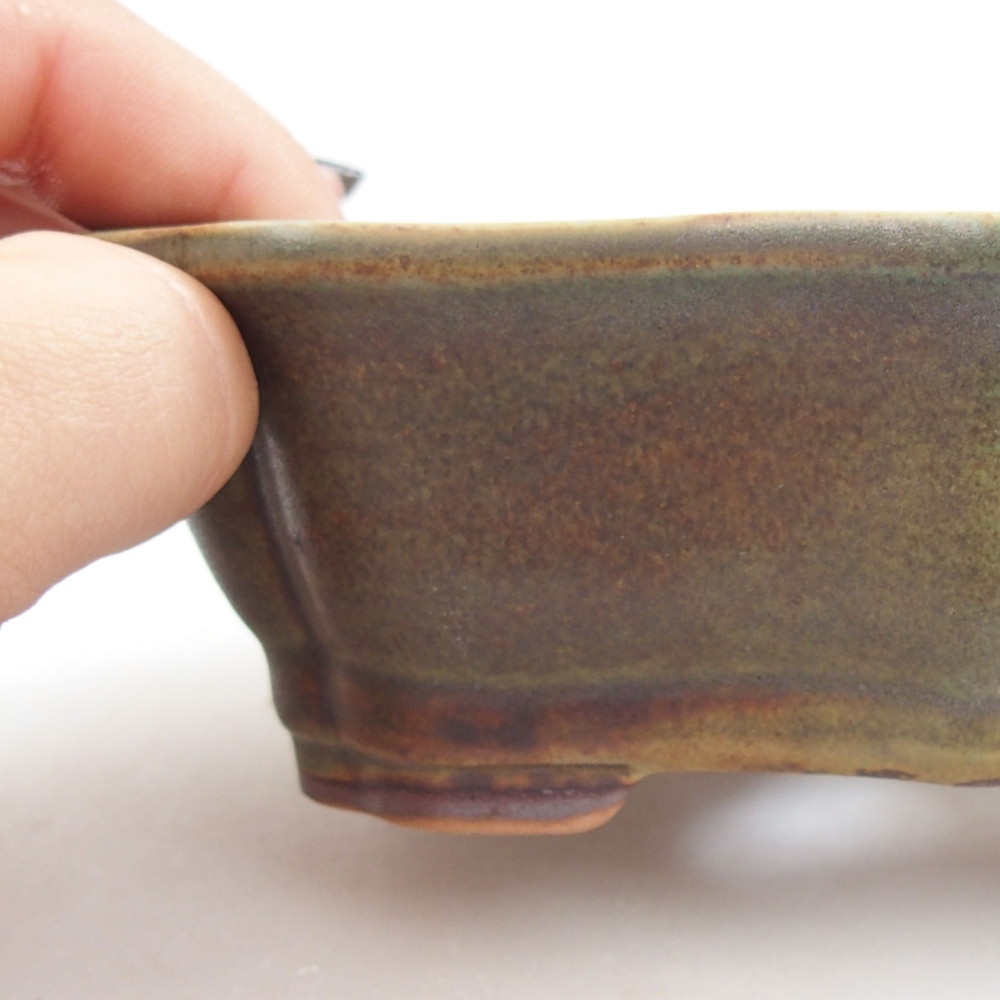 kerámia bonsai tál 22 x 17 x 5 cm, zöld