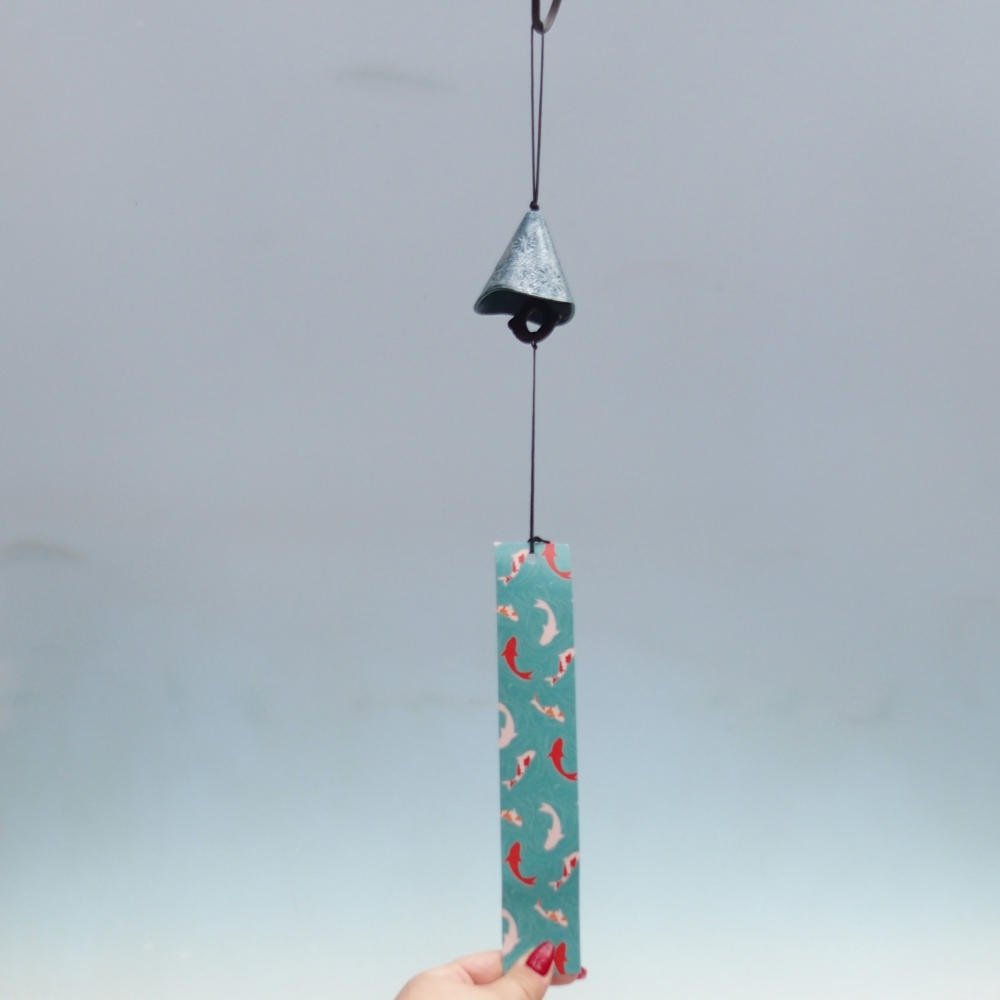 Fém harang, kék színű