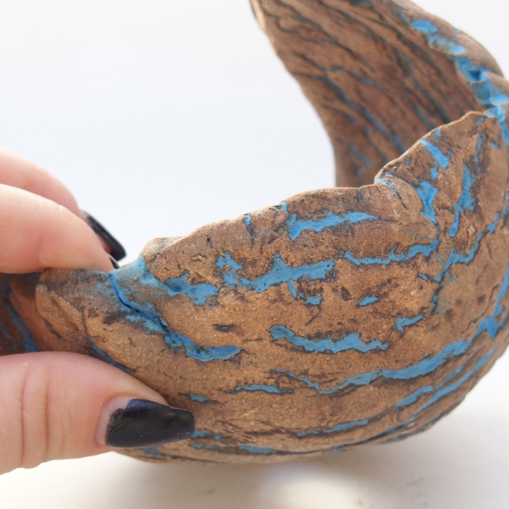 Kerámia kagyló 14 x 13 x 14 cm , sárga színű