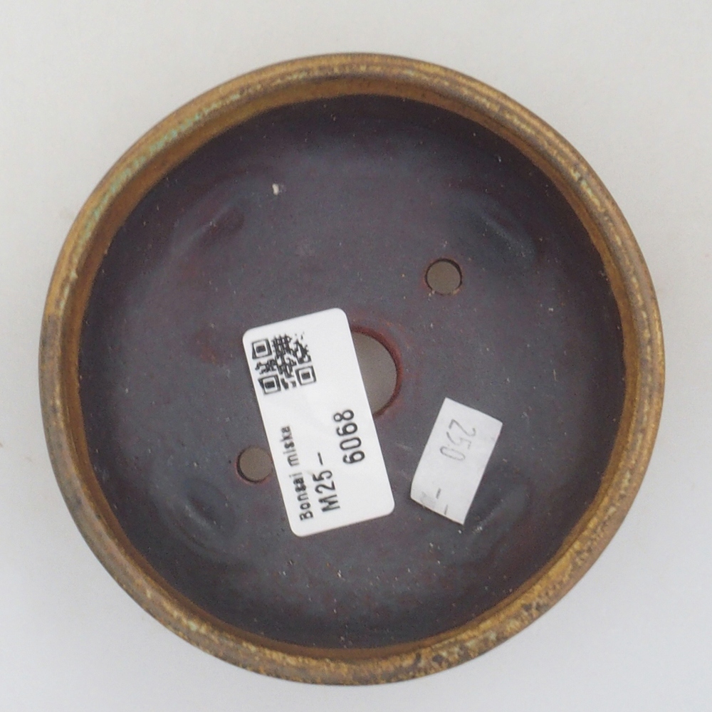 kerámia bonsai tál 10 x 8,5 x 4 cm, barna