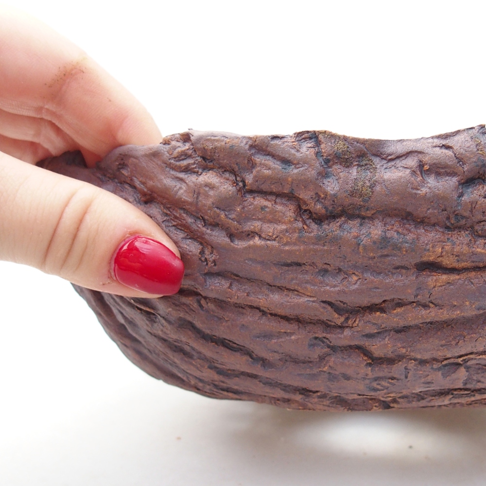 Kerámia kagyló 20 x 17,5 x 7 cm , barna színű