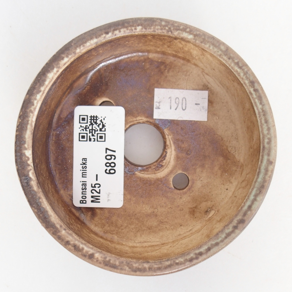 kerámia bonsai tál 9 x 9 x 3,5 cm, zöld