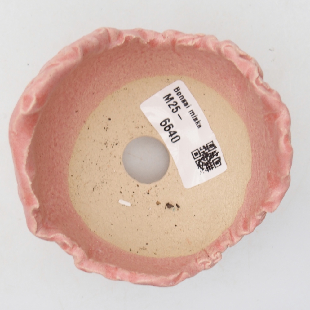 Kerámia kagyló 8,5 x 8 x 7,5 cm , rózsaszín színben