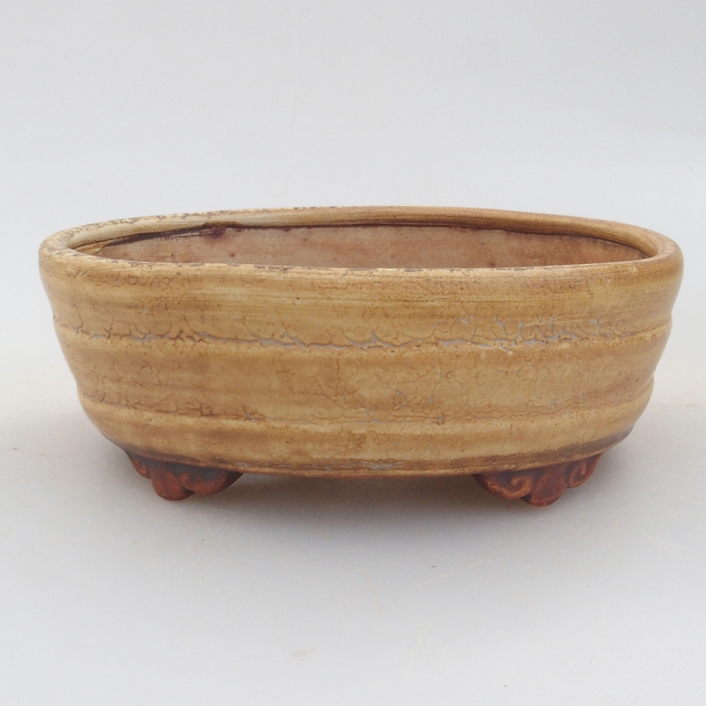 kerámia bonsai tál 10 x 8,5 x 4 cm, barna