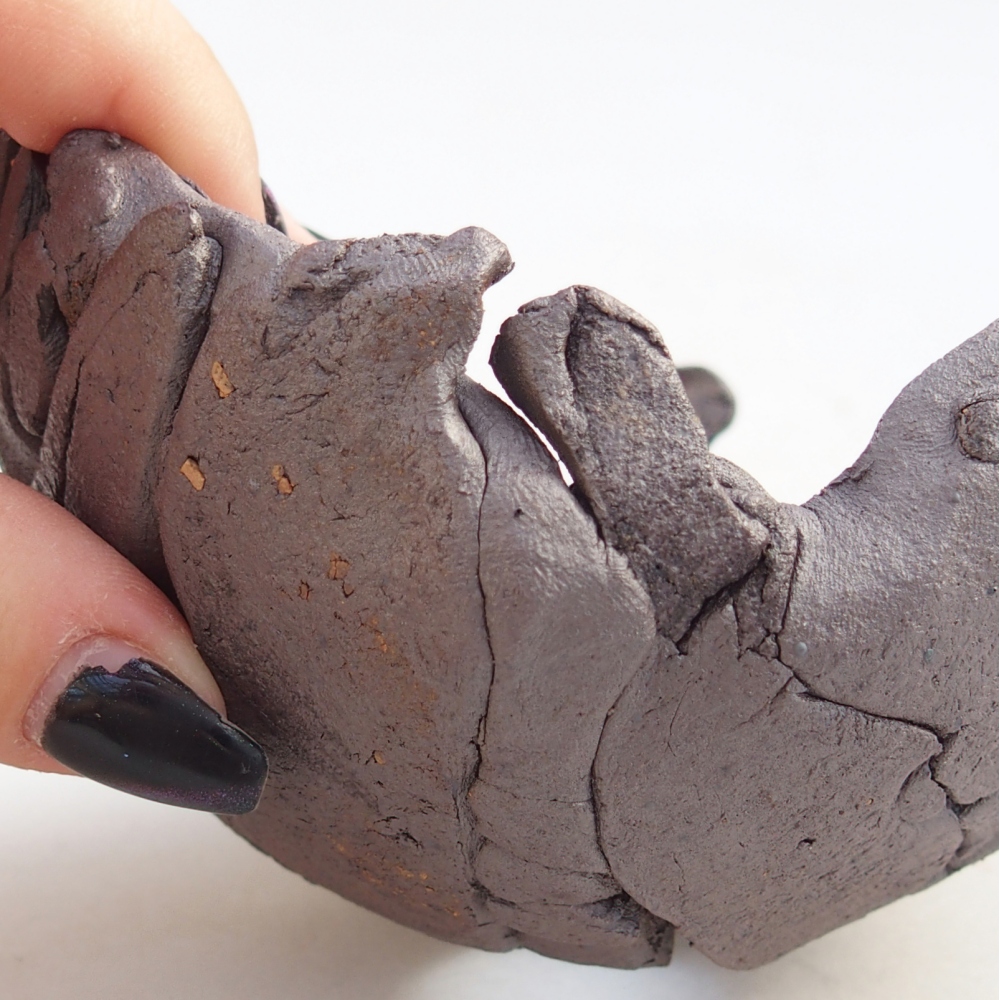 Kerámia kagyló 10,5 x 10 x 7,5 cm , fémes színű