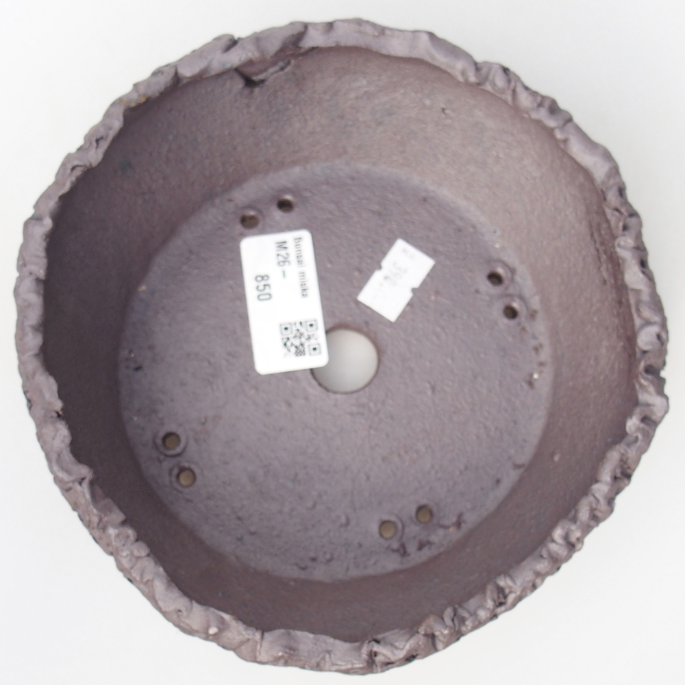 Kerámia bonsai tál 16,5 x 16,5 x 5,5 cm, fém színben