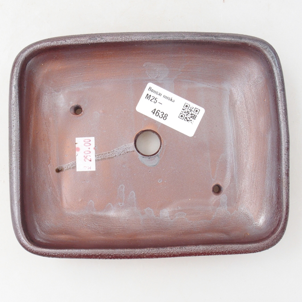 Kerámia bonsai tál 17 x 13,5 x 3,5 cm, fém színben