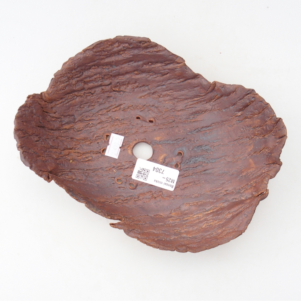 Kerámia kagyló 22 x 18,5 x 6,5 cm , színe barna