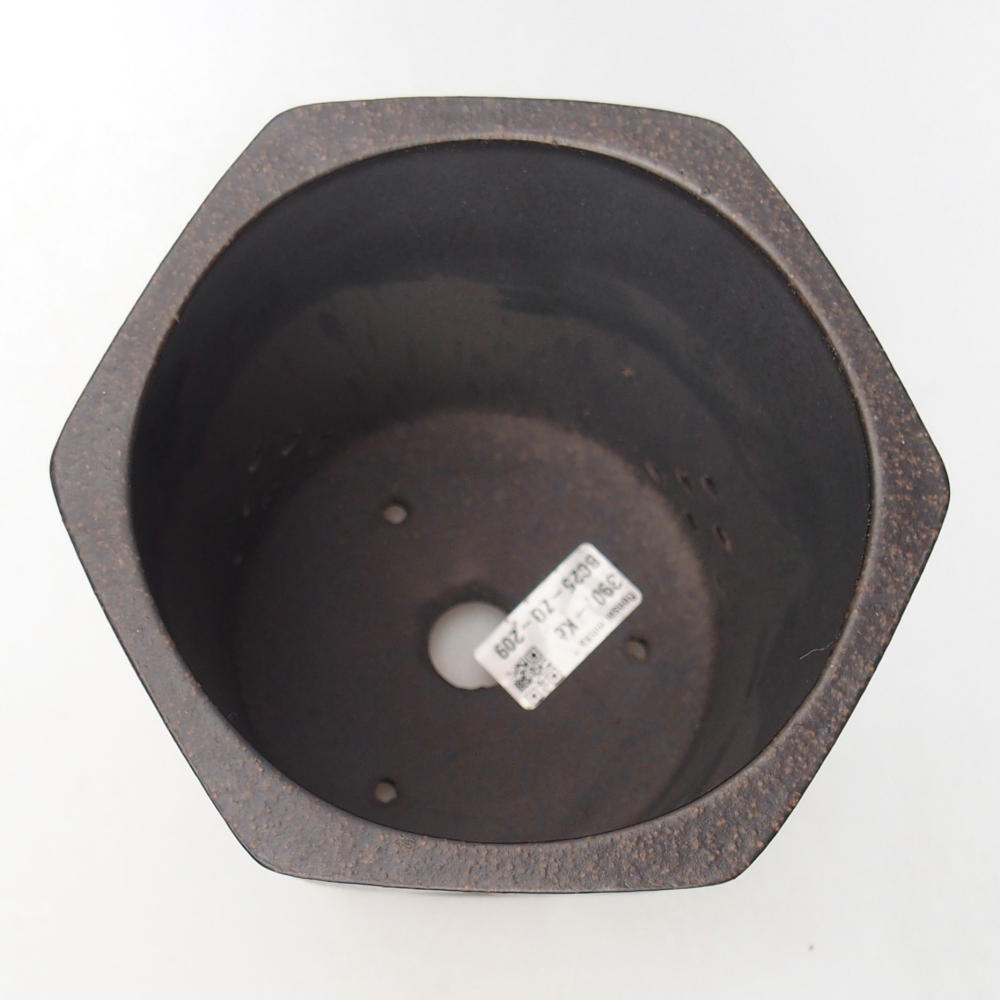 Tál 14,5 x 13 x 16,5 cm barna okkersárga