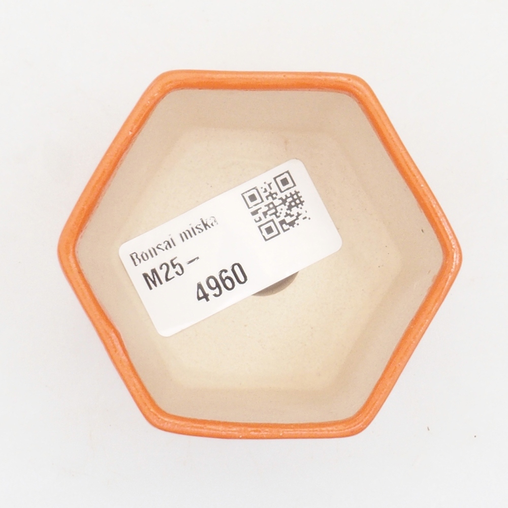 Mini bonsai tál 6,5 x 6 x 4,5 cm, narancssárga