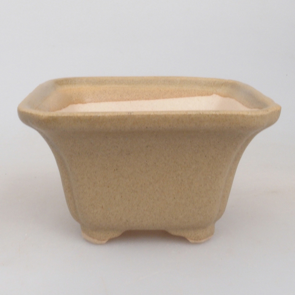 Mini bonsai tál 7,5 x 7,5 x 4,5 cm, barna