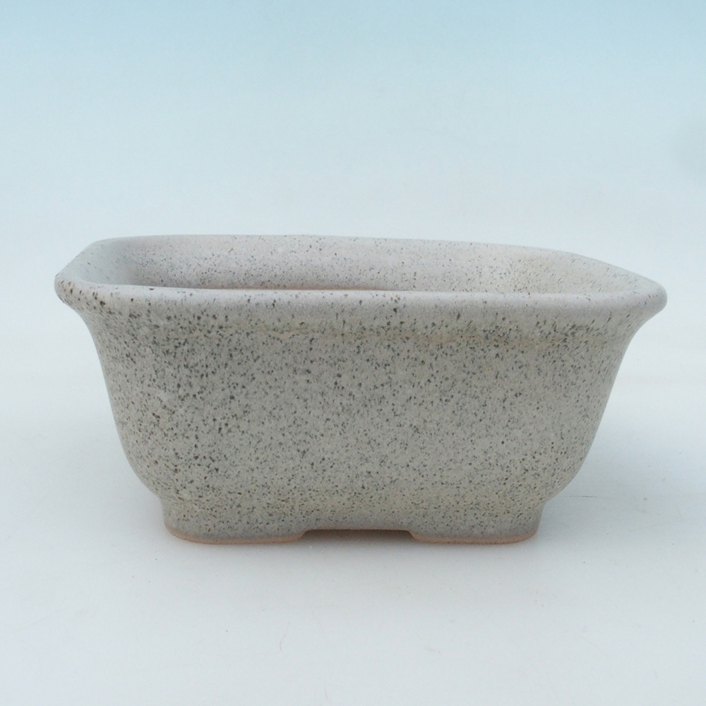 Bonsai tál + csészealj H37 - 14,5x13x6,5 cm. - bézs színű