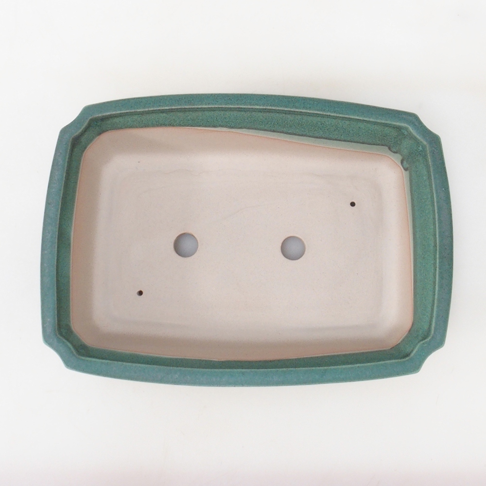 Bonsai tál H07 - 30 x 20,5 x 8 cm. - zöld