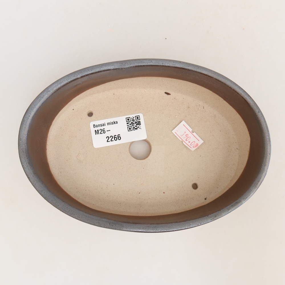 Kerámia bonsai tál 16,5 x 11,5 x 4,5 cm, fém színben