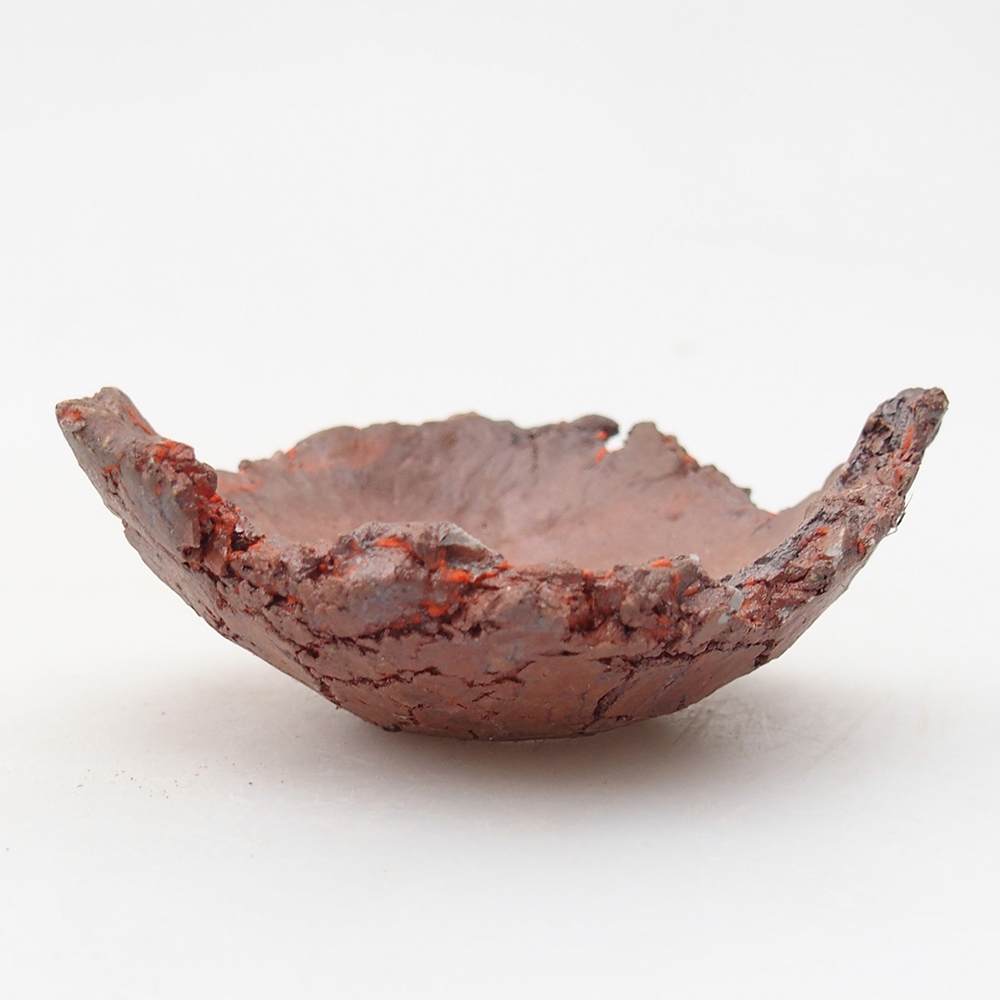 Kerámia kagyló 7 x 7 x 3 cm , narancssárga színű