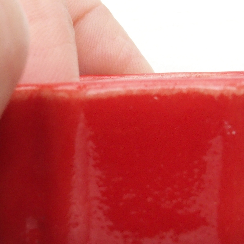 Mini bonsai tál 4,5 x 4,5 x 2 cm, piros színben