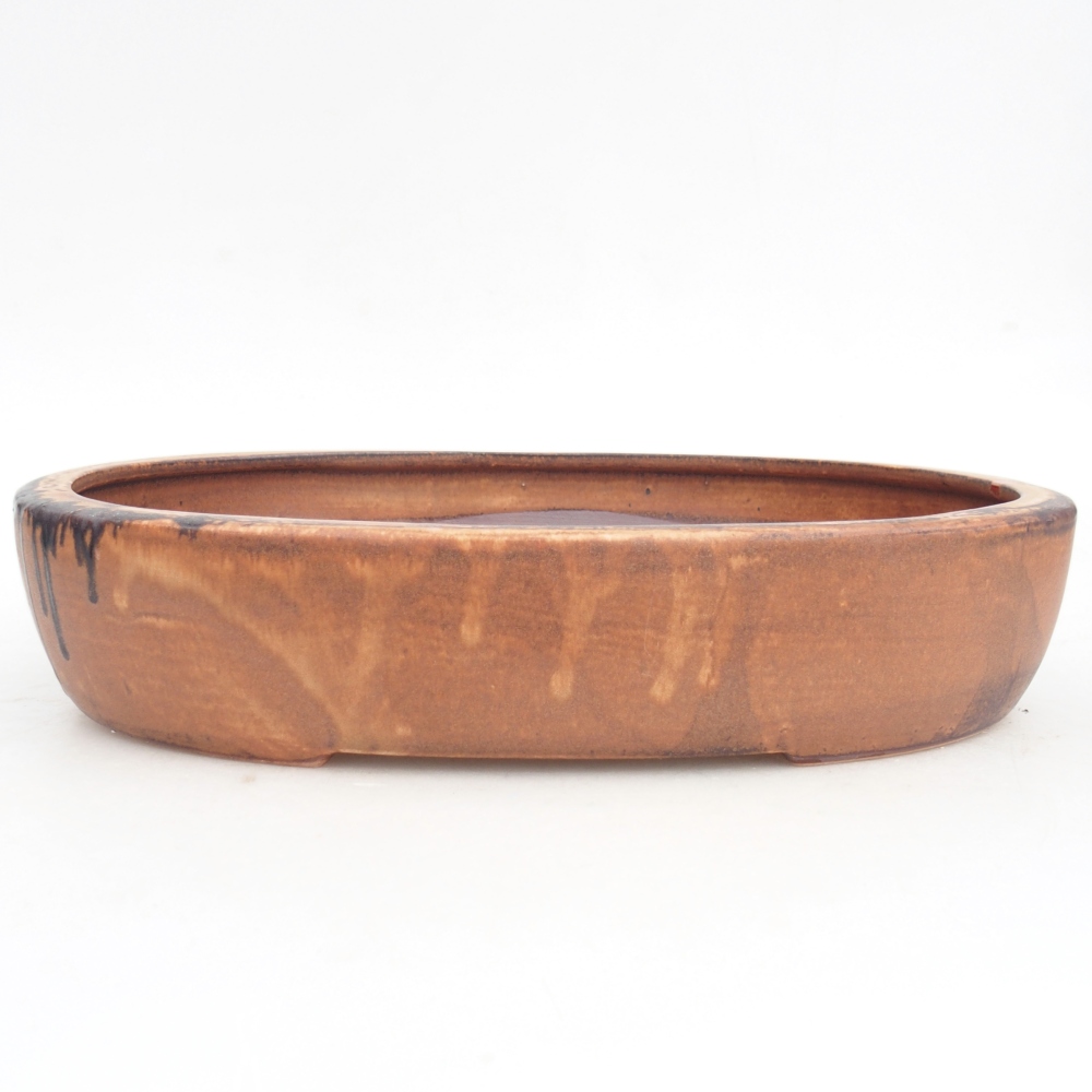 kerámia bonsai tál 27 x 21 x 5 cm, rózsaszínű