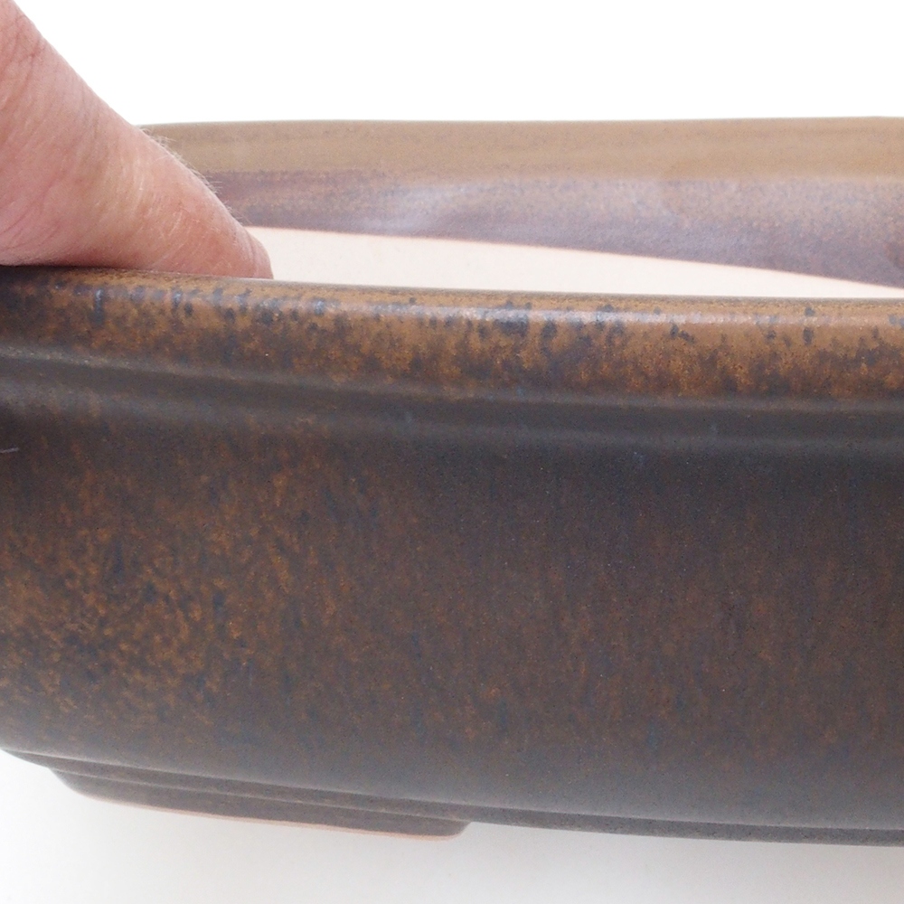 Bonsai tál H10 - 37 x 28 x 9 cm - barna