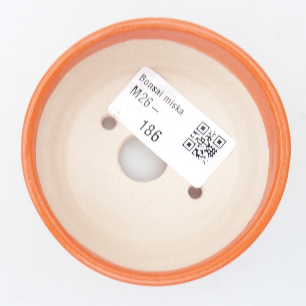 Mini bonsai tál 7,5 x 7,5 x 3,5 cm, narancssárga