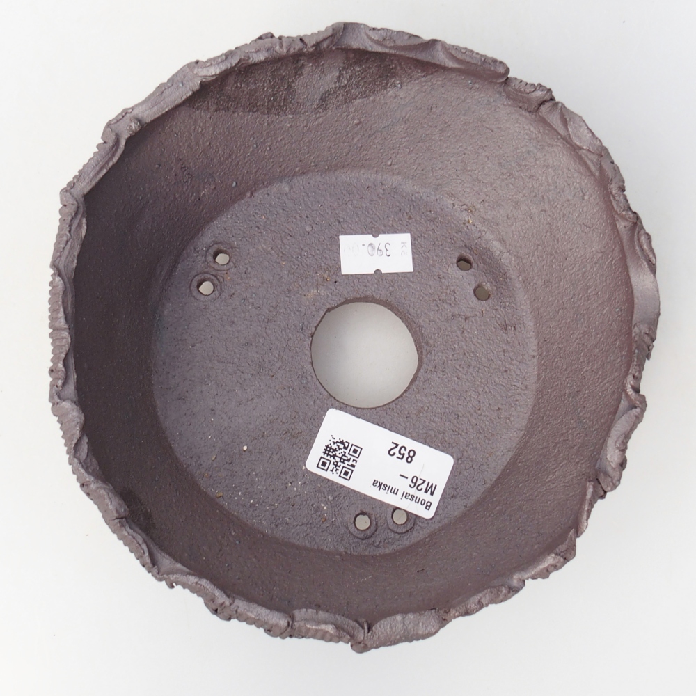 Kerámia bonsai tál 17 x 16 x 7 cm, fém színben