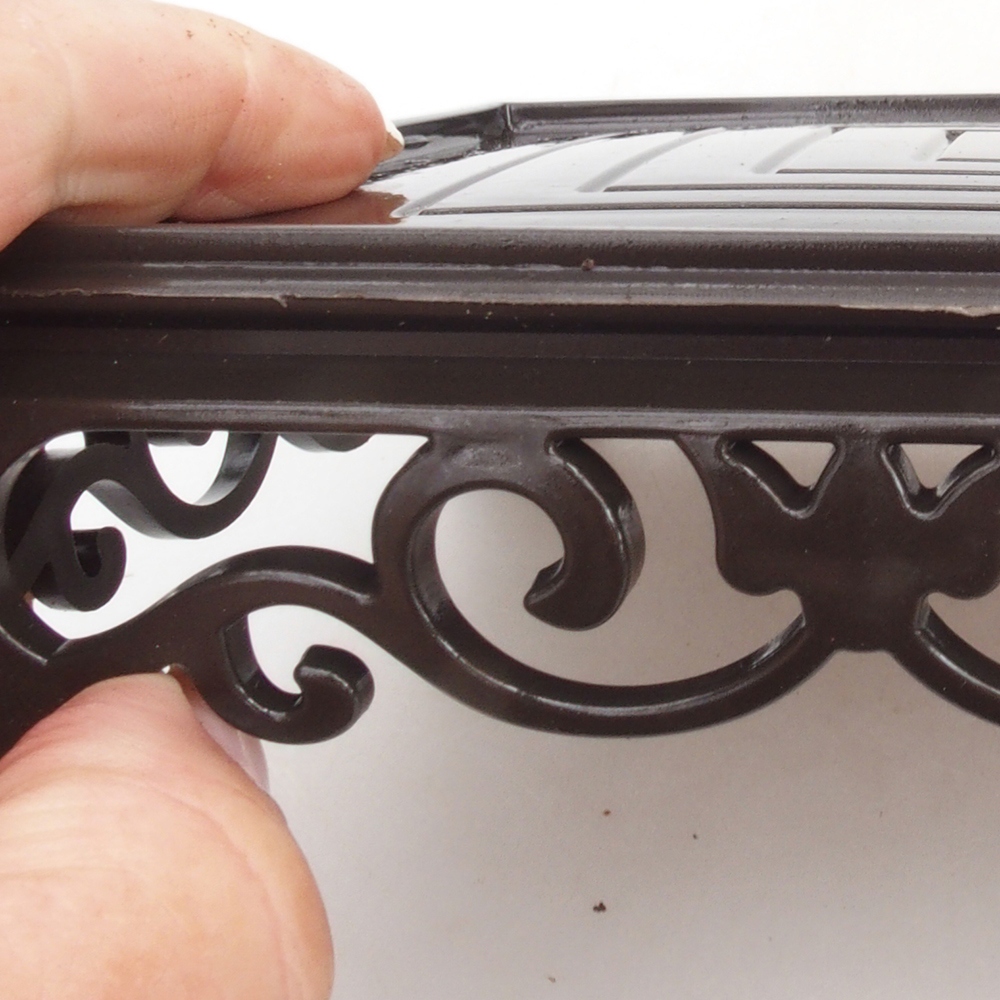 Bonsai asztal műanyag téglalap 22 x 14 x 4 cm, fekete