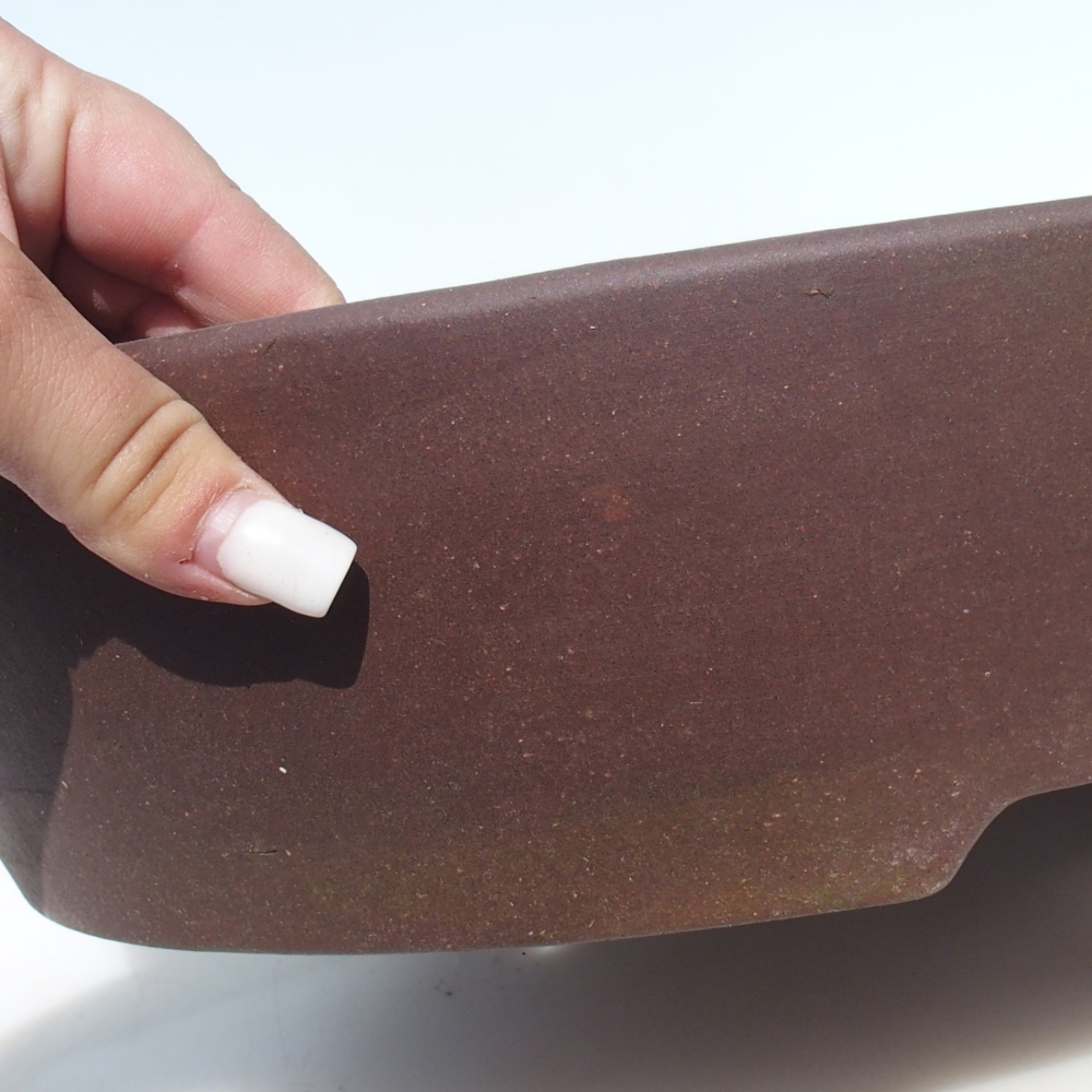 Bonsai tál 46,5 x 38 x 9 cm - barna