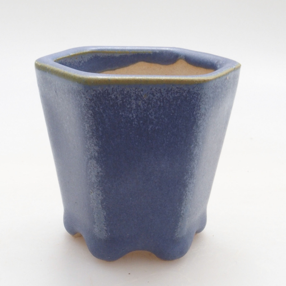 Mini bonsai tál 5 x 4,5 x 5 cm, kék színben