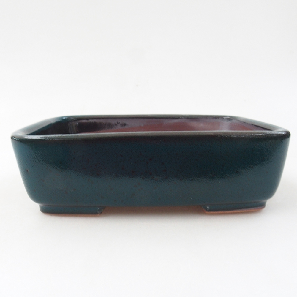 kerámia bonsai tál 15 x 12 x 4,5 cm, zöld