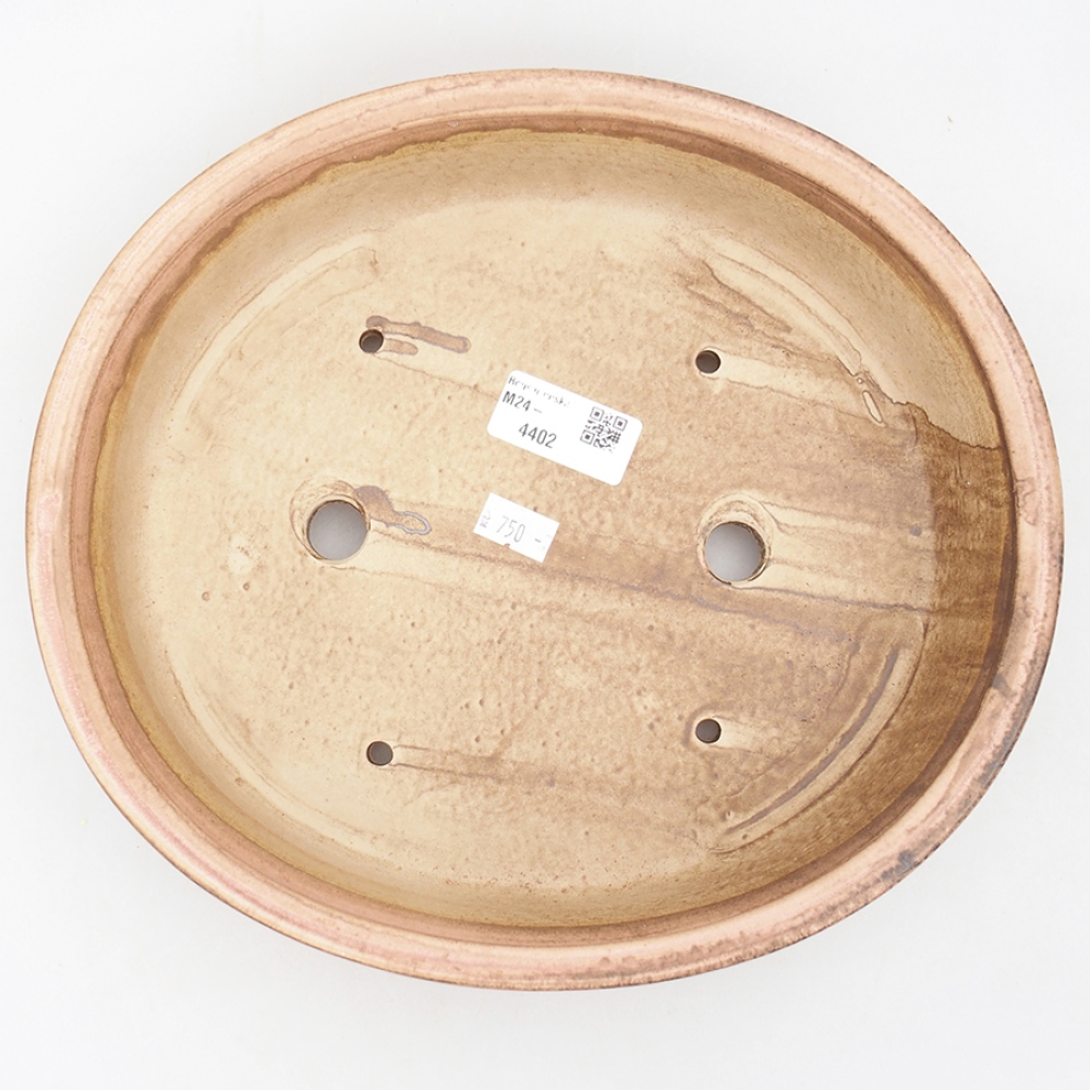 kerámia bonsai tál 26 x 23,5 x 6 cm, rózsaszínű