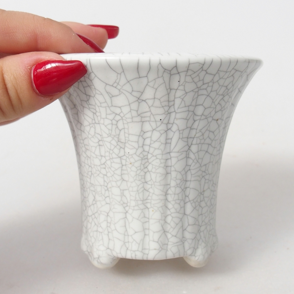 kerámia bonsai tál 9 x 9 x 8 cm, raku színben