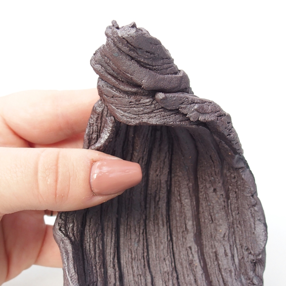 Kerámia kagyló 9,5 x 8 x 11,5 cm , fémes színű