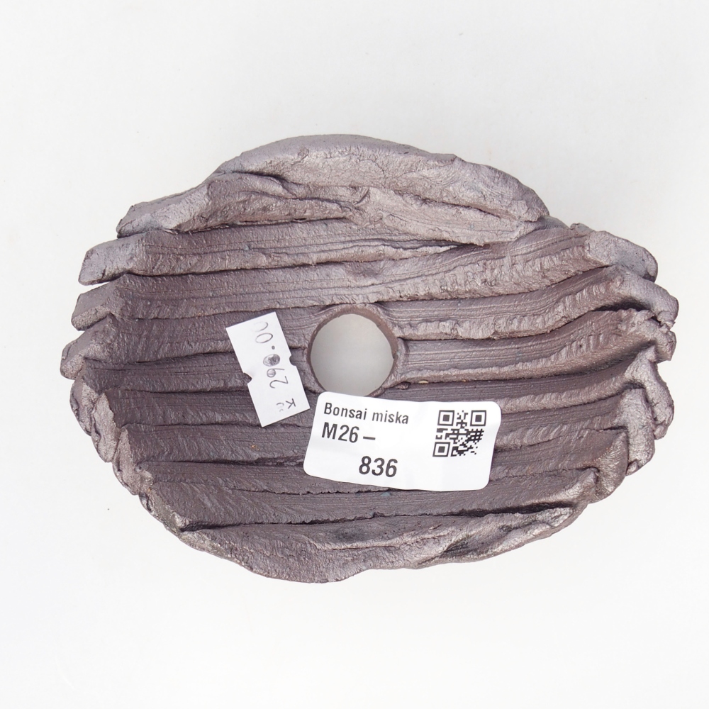 Kerámia kagyló 11 x 8,5 x 6 cm , metál színű