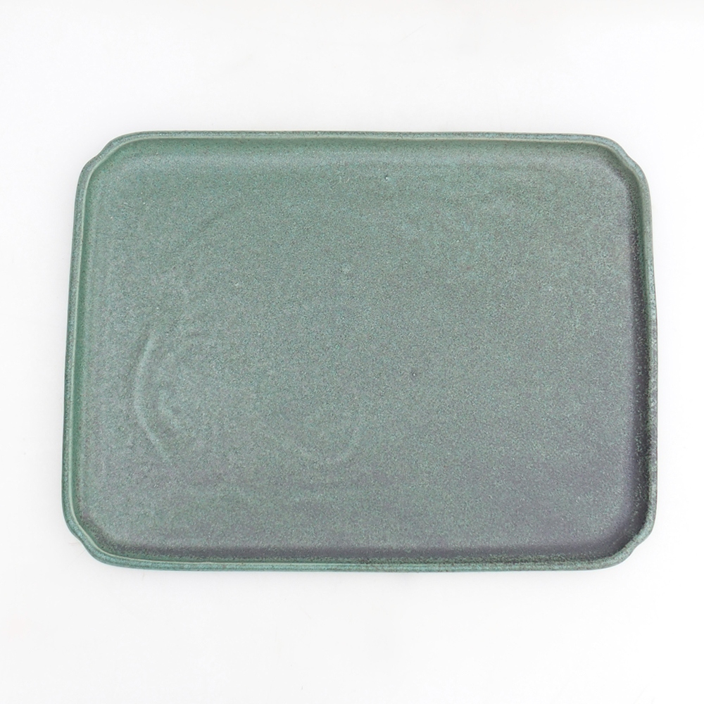 Kerámia tál H07 - 28 x 19 x 1,5 cm - barna