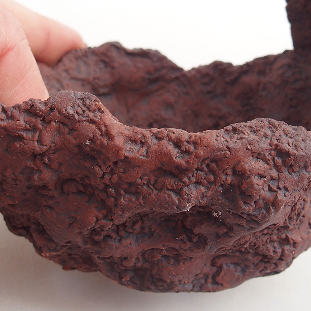 Kerámia kagyló 9 x 7,5 x 9 cm , barna színű