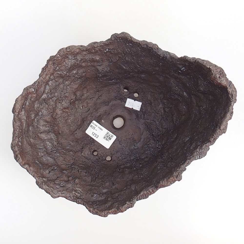 Kerámia kagyló 19 x 15 x 14 cm , barna színű