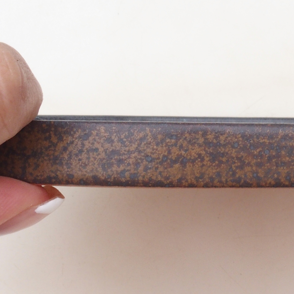 Kerek bonsai konzol D7-S - 16 x 16 x 1 cm - barna